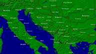 Balkan Städte + Grenzen 1280x720